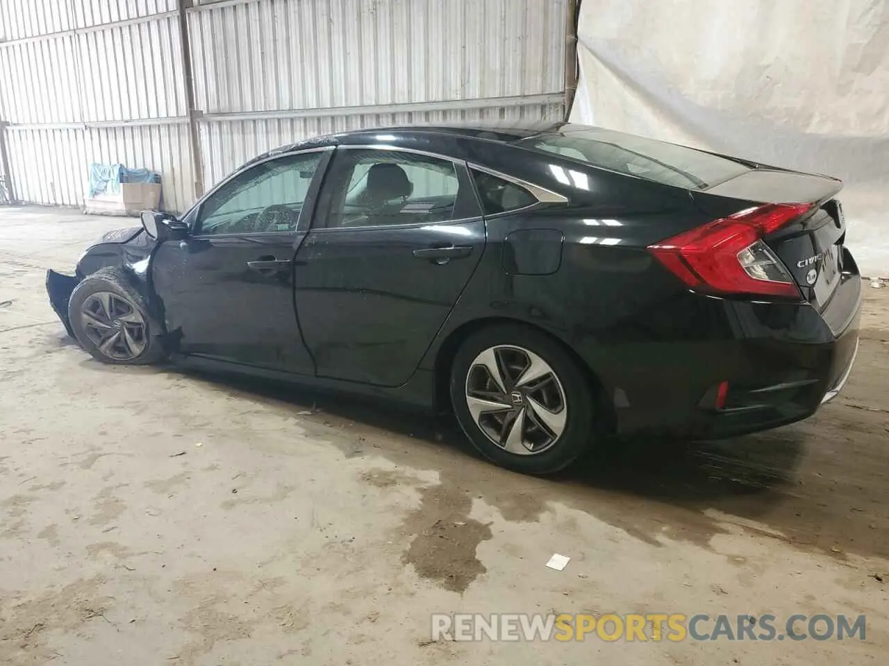 2 fotografías del automóvil dañado 19XFC2F61KE009793 HONDA CIVIC 2019