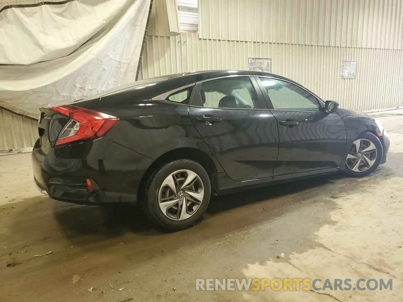 3 fotografías del automóvil dañado 19XFC2F61KE009793 HONDA CIVIC 2019