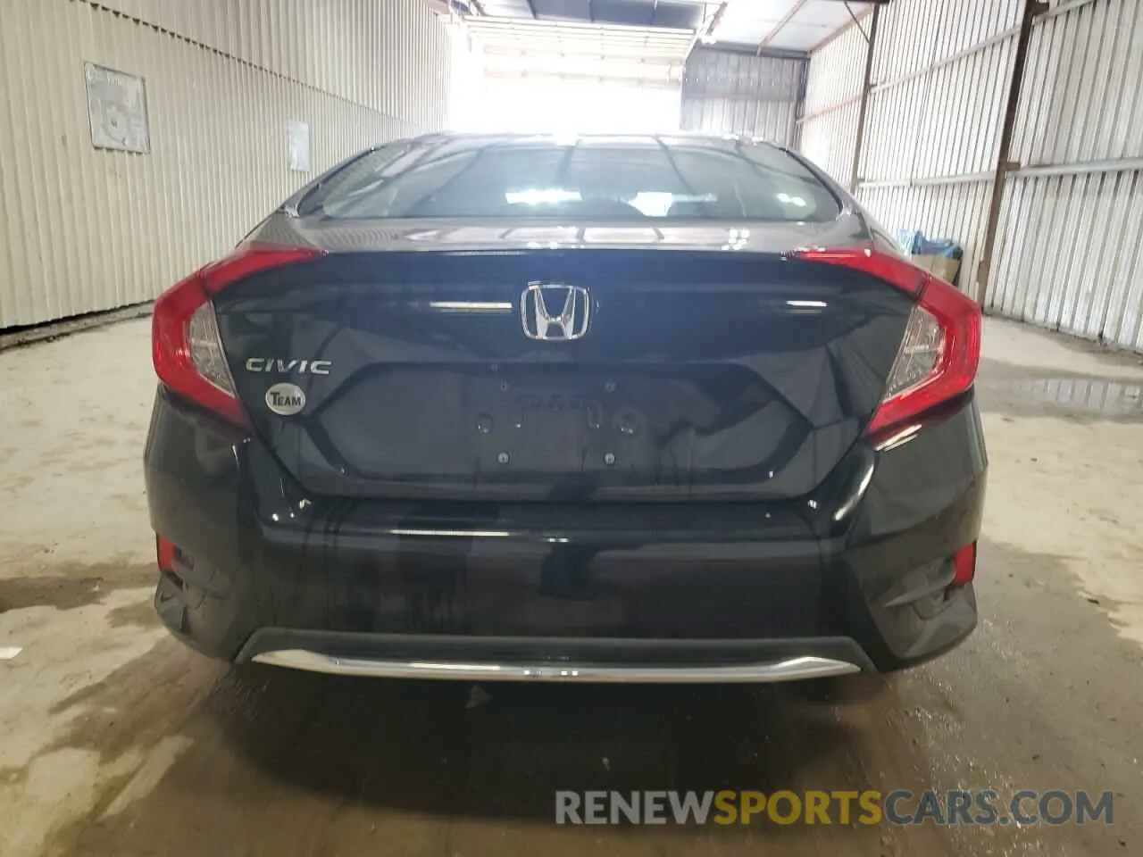 6 fotografías del automóvil dañado 19XFC2F61KE009793 HONDA CIVIC 2019