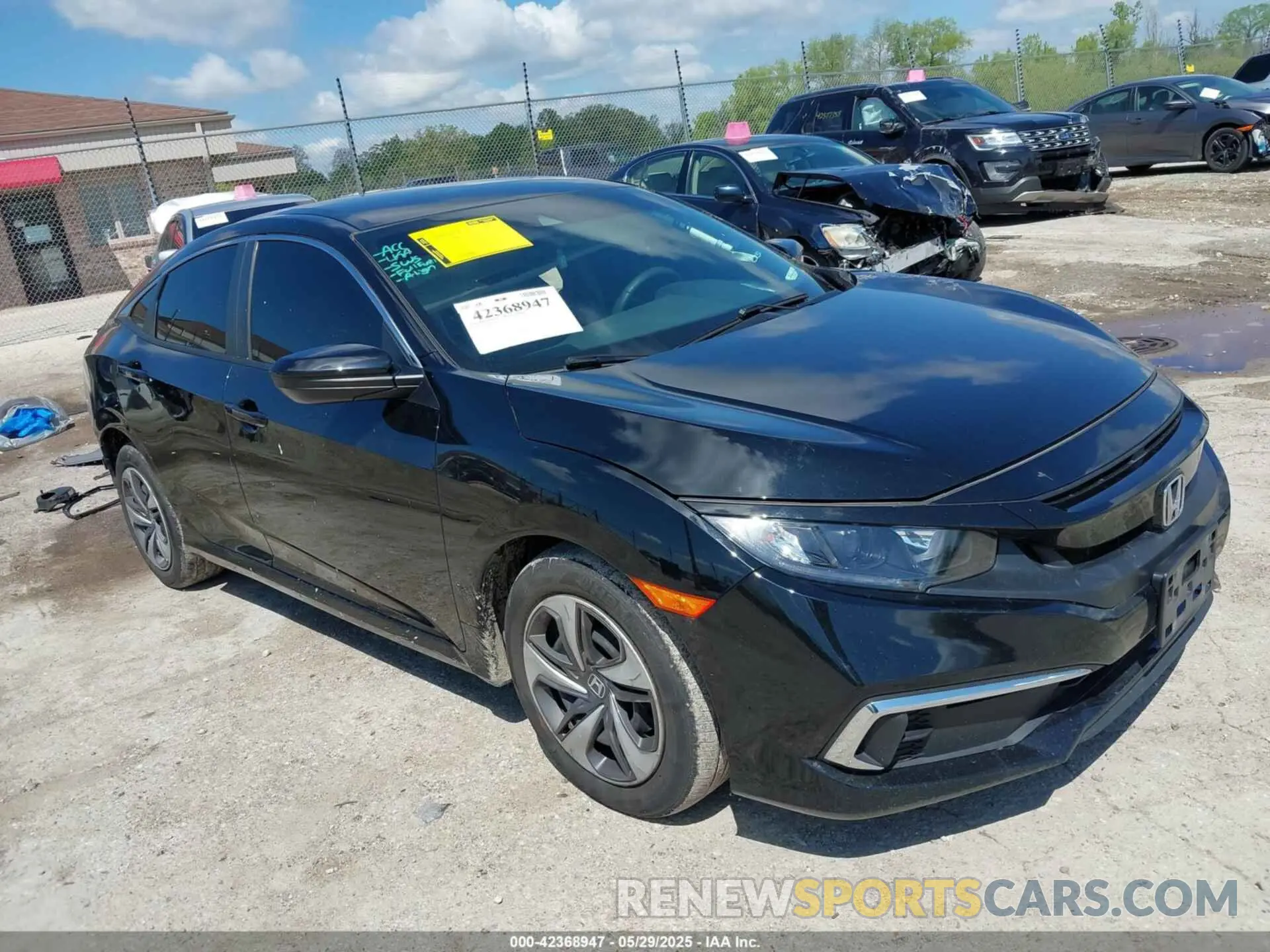 1 fotografías del automóvil dañado 19XFC2F61KE017134 HONDA CIVIC 2019