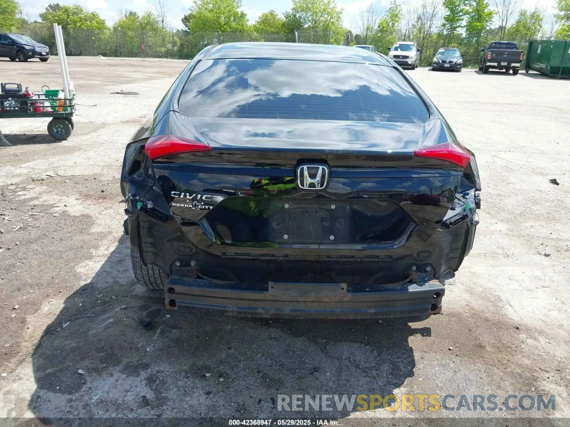 6 fotografías del automóvil dañado 19XFC2F61KE017134 HONDA CIVIC 2019