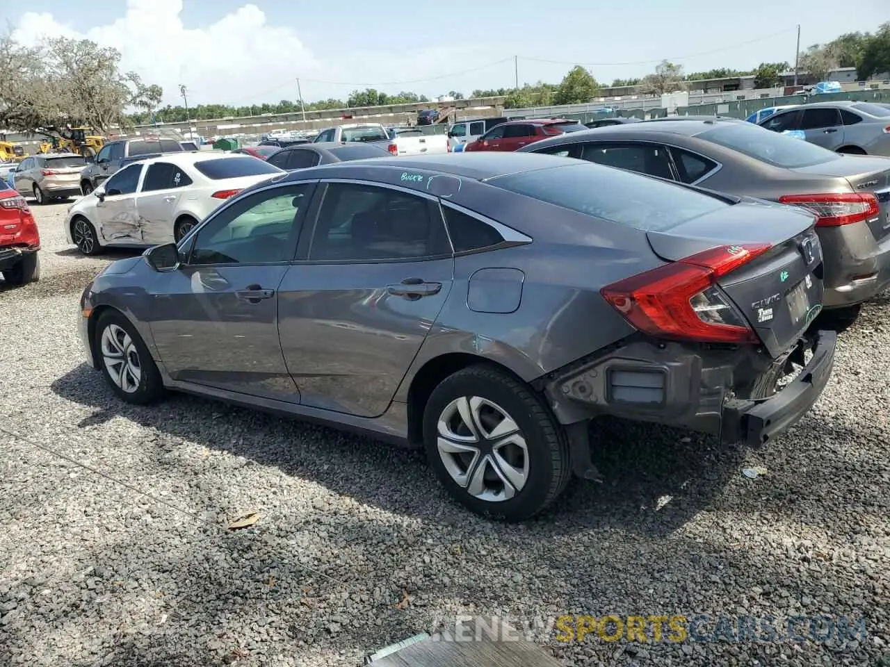 2 fotografías del automóvil dañado 19XFC2F61KE046505 HONDA CIVIC 2019