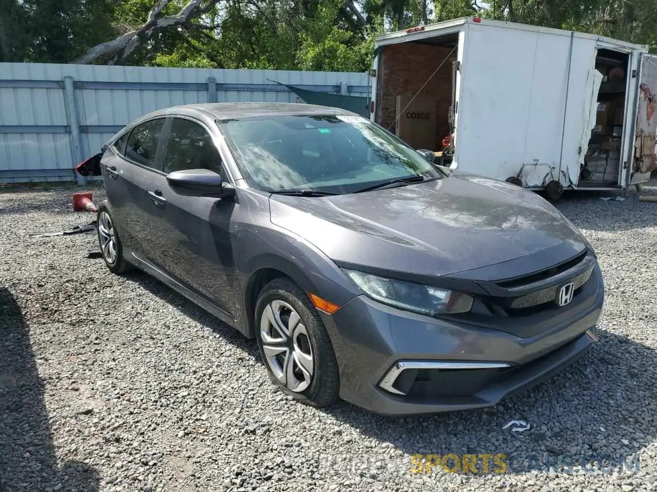 4 fotografías del automóvil dañado 19XFC2F61KE046505 HONDA CIVIC 2019
