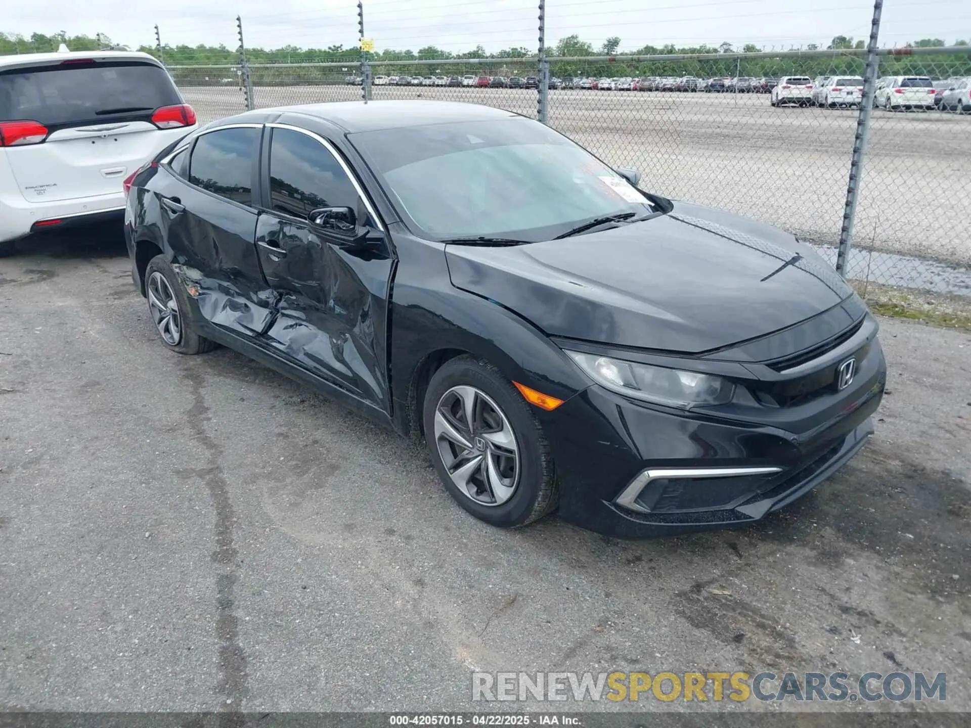 1 fotografías del automóvil dañado 19XFC2F61KE049212 HONDA CIVIC 2019