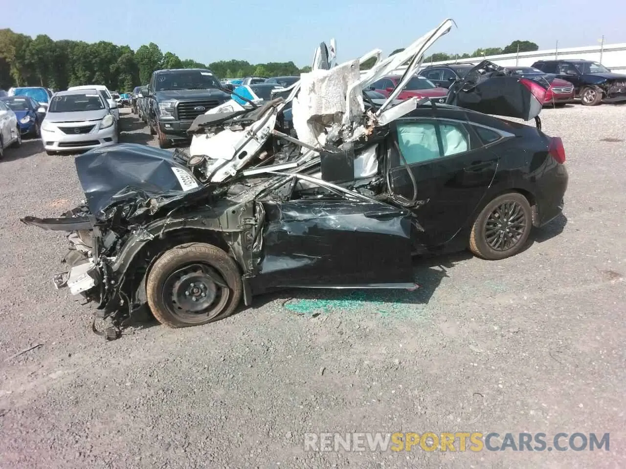 1 fotografías del automóvil dañado 19XFC2F61KE051445 HONDA CIVIC 2019