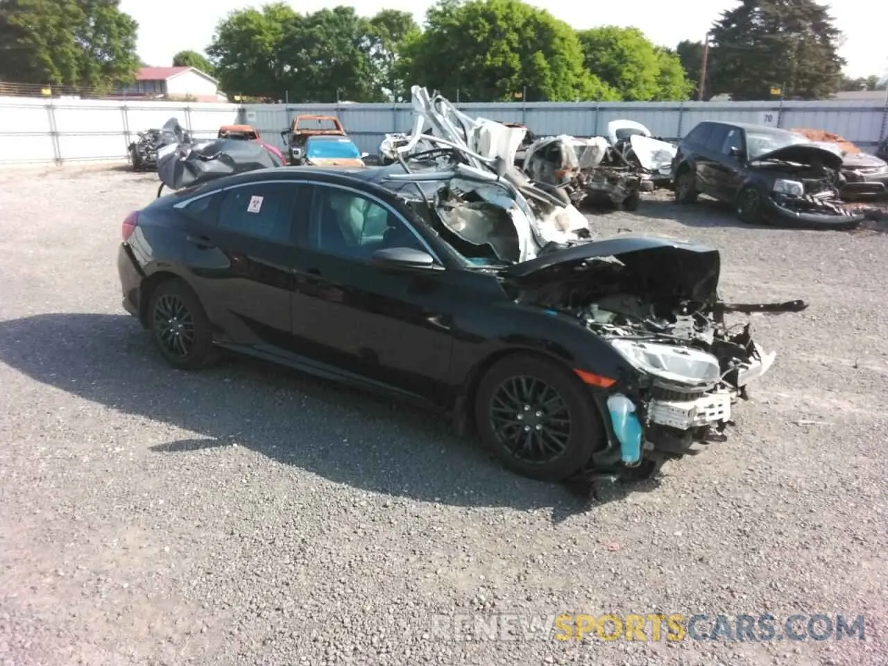 4 fotografías del automóvil dañado 19XFC2F61KE051445 HONDA CIVIC 2019
