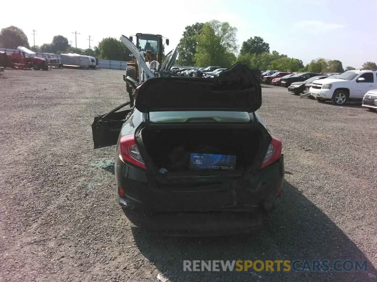 6 fotografías del automóvil dañado 19XFC2F61KE051445 HONDA CIVIC 2019