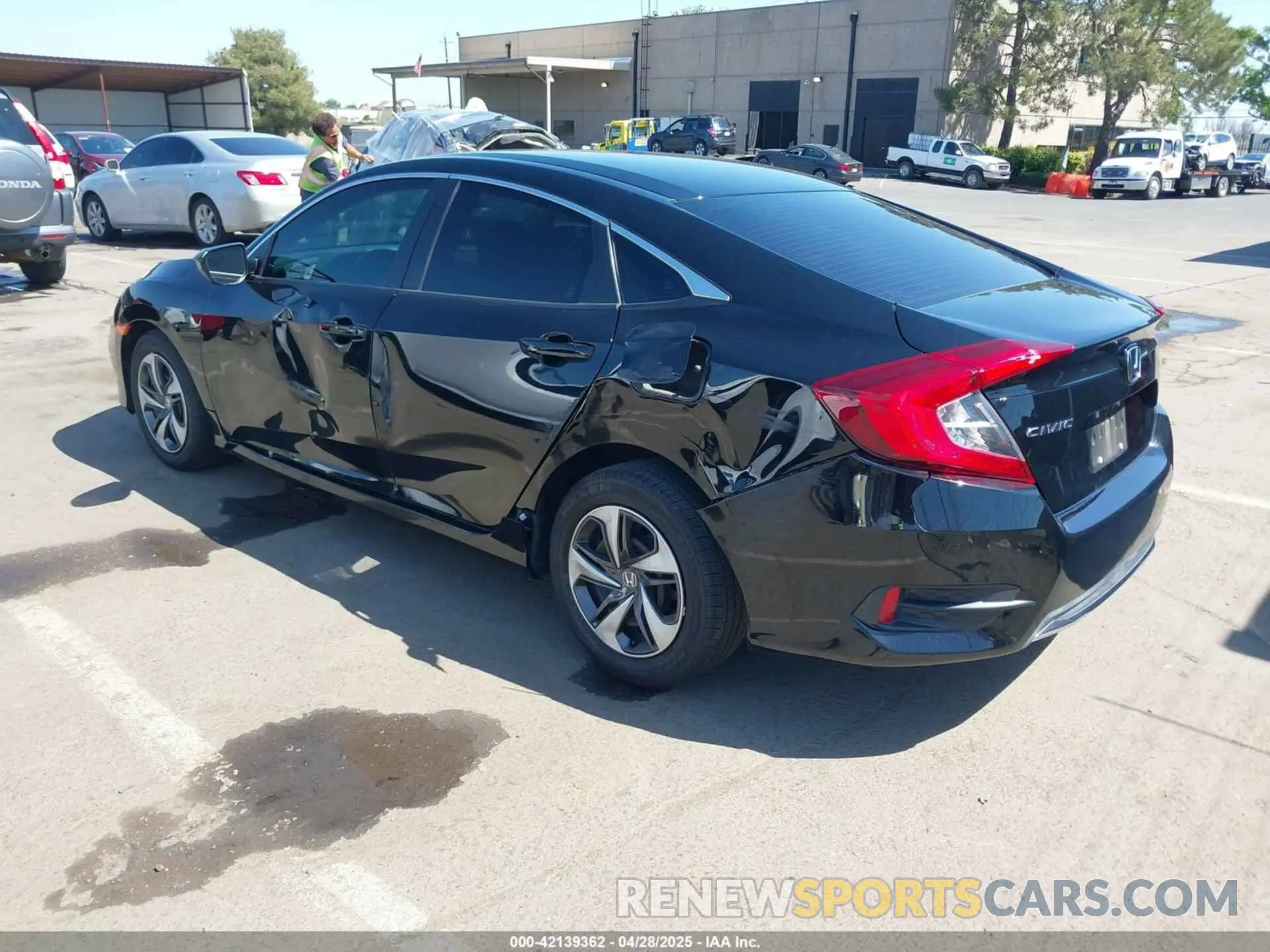 3 fotografías del automóvil dañado 19XFC2F61KE202252 HONDA CIVIC 2019