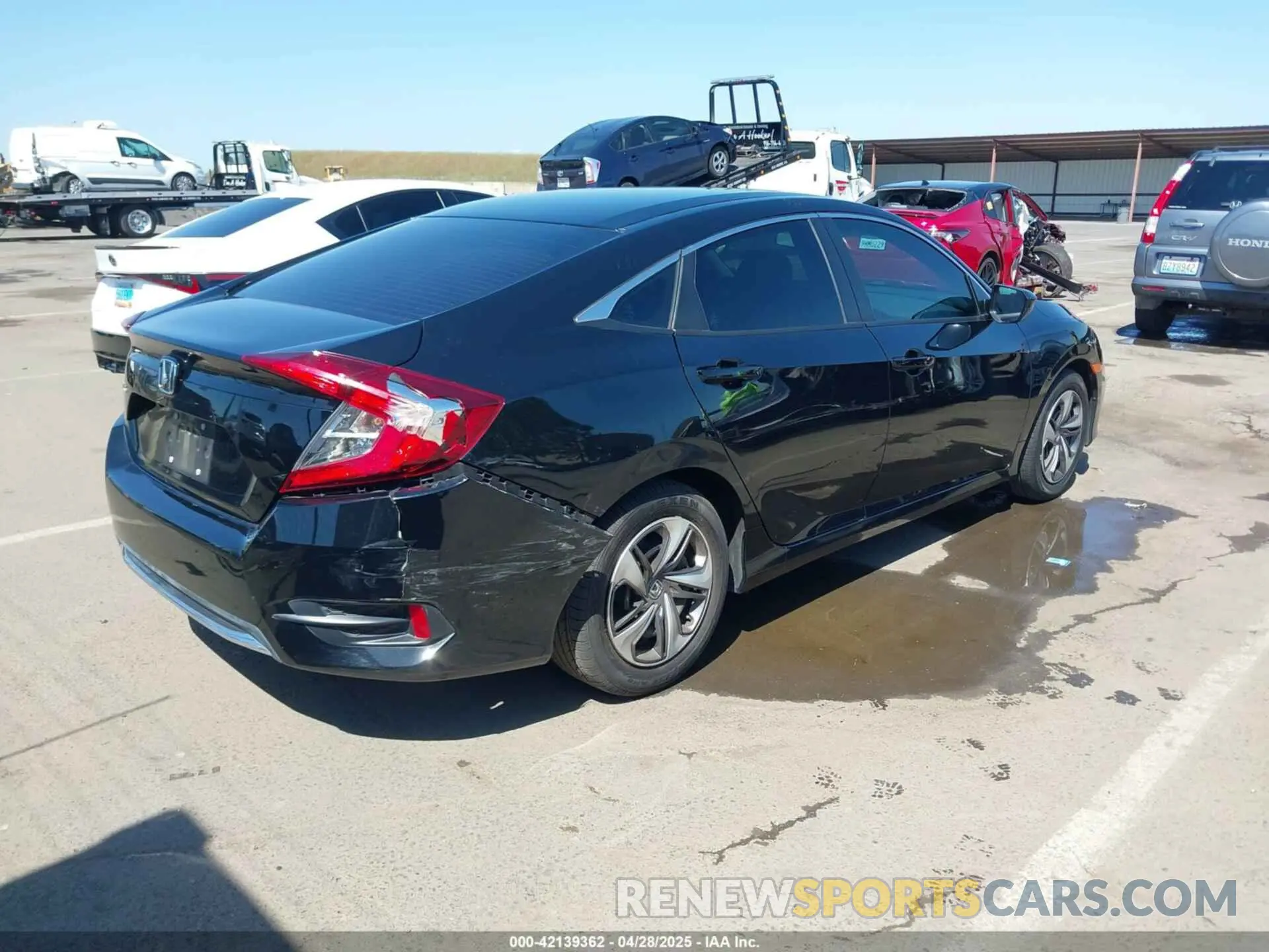 4 fotografías del automóvil dañado 19XFC2F61KE202252 HONDA CIVIC 2019