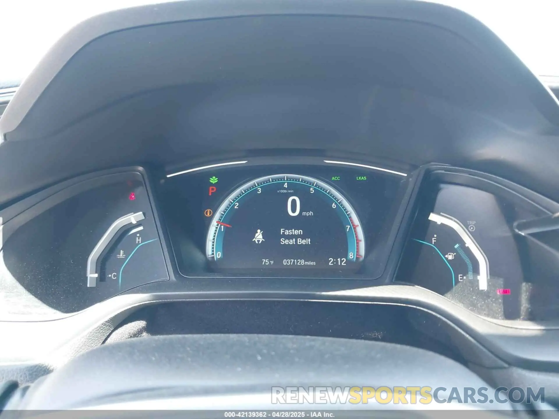 7 fotografías del automóvil dañado 19XFC2F61KE202252 HONDA CIVIC 2019