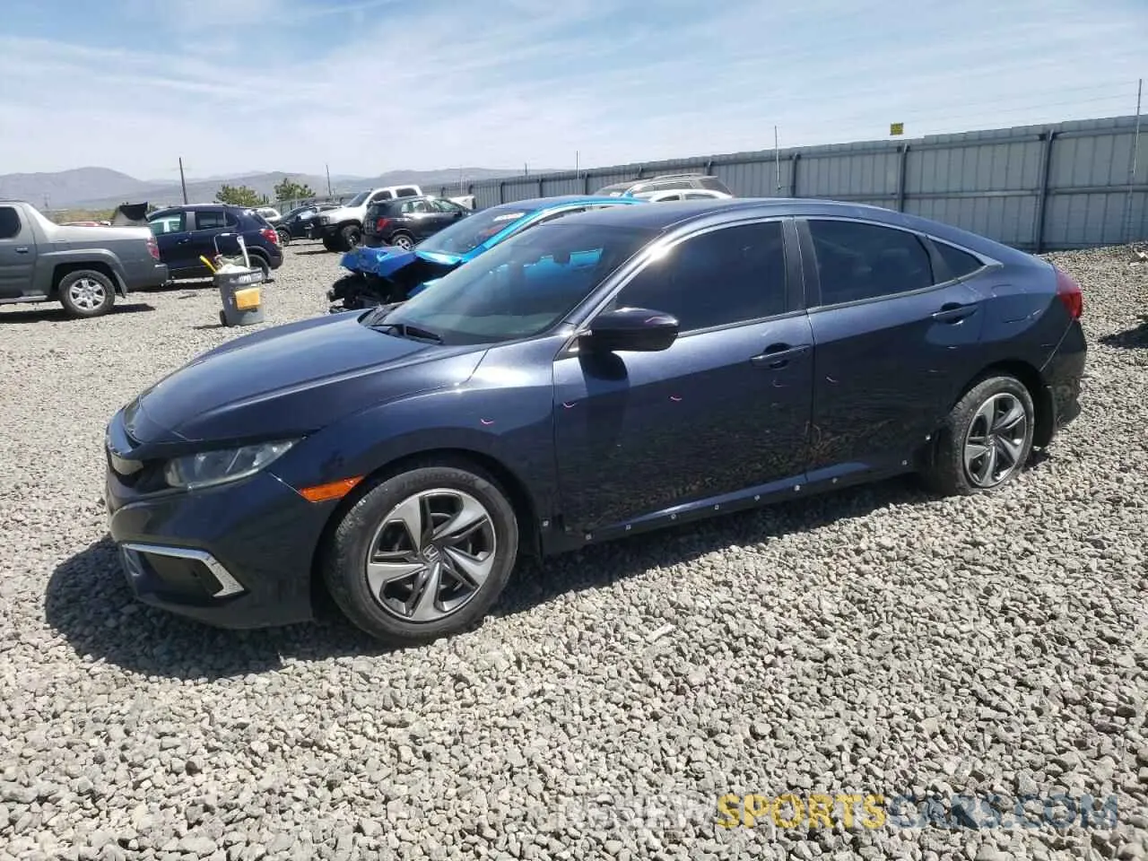 1 fotografías del automóvil dañado 19XFC2F62KE006384 HONDA CIVIC 2019