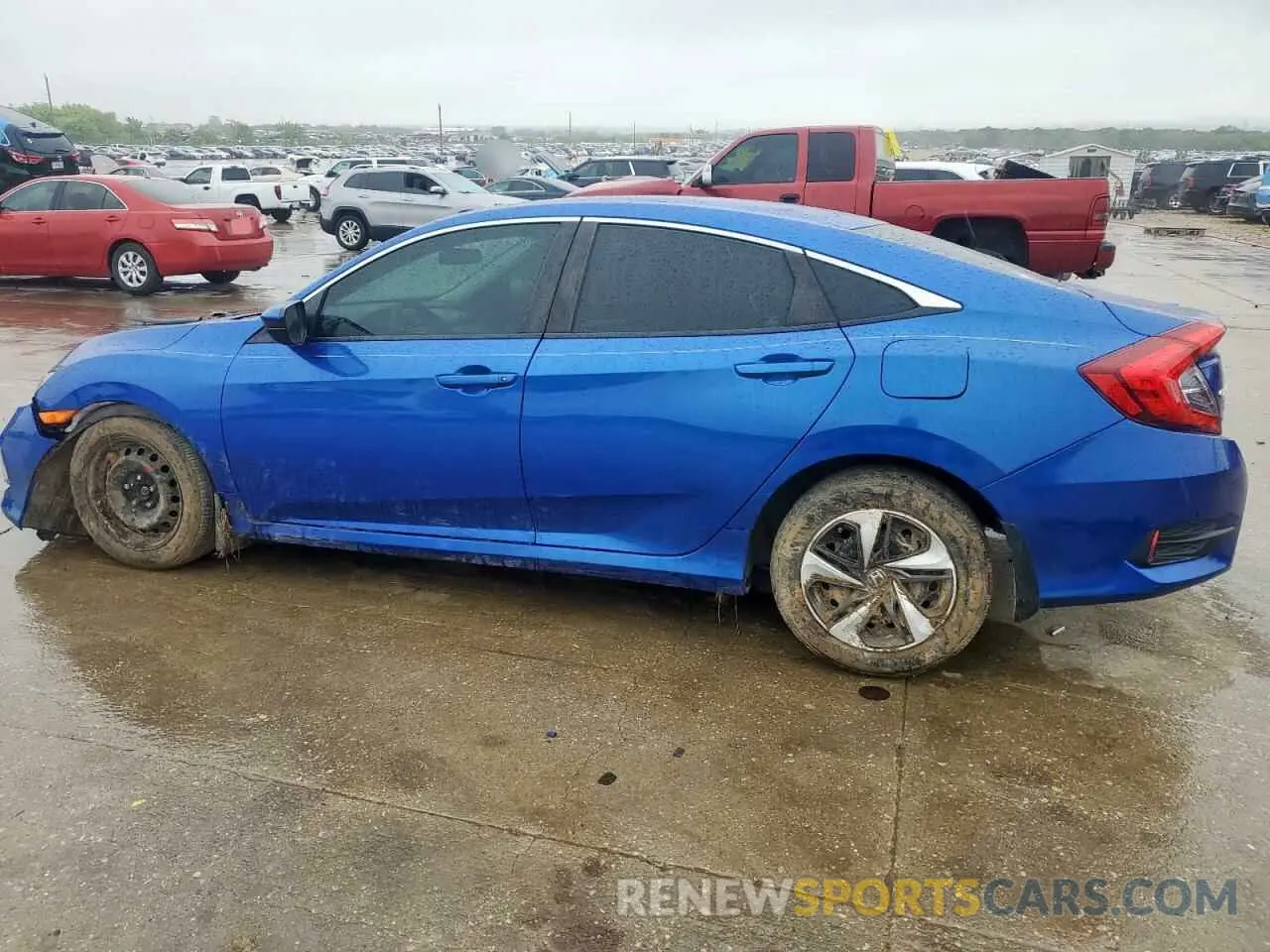 2 fotografías del automóvil dañado 19XFC2F62KE007843 HONDA CIVIC 2019