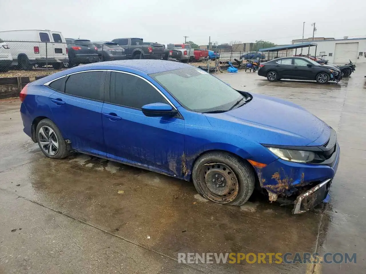 4 fotografías del automóvil dañado 19XFC2F62KE007843 HONDA CIVIC 2019