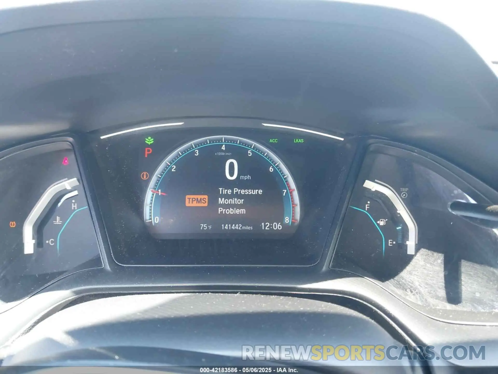 7 fotografías del automóvil dañado 19XFC2F62KE010340 HONDA CIVIC 2019