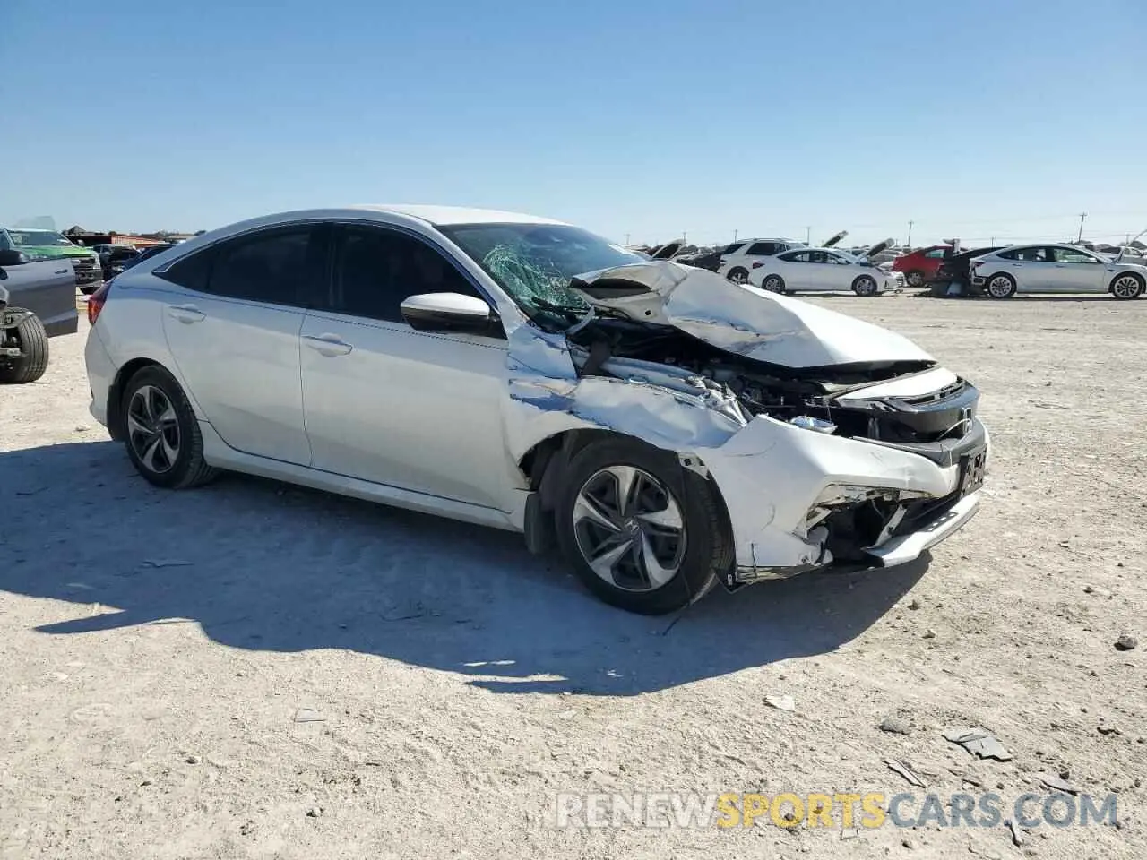 4 fotografías del automóvil dañado 19XFC2F62KE012511 HONDA CIVIC 2019