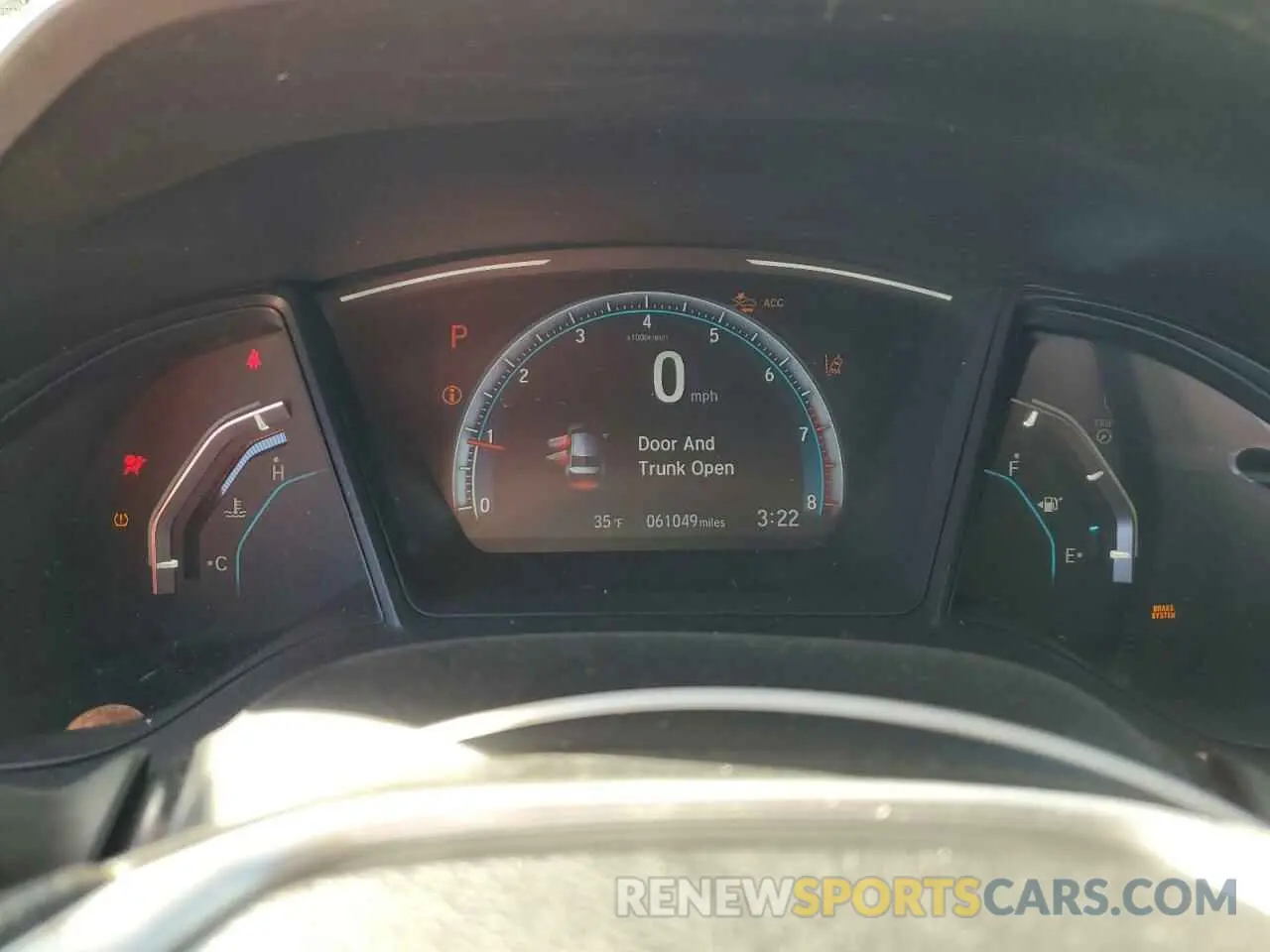 9 fotografías del automóvil dañado 19XFC2F62KE012511 HONDA CIVIC 2019