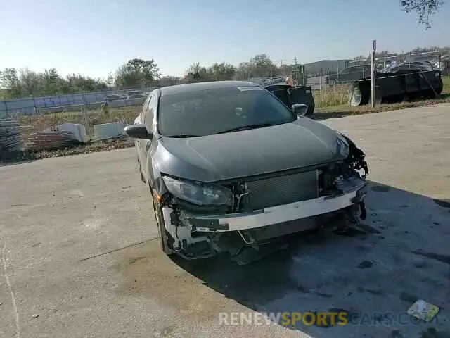 10 fotografías del automóvil dañado 19XFC2F62KE015070 HONDA CIVIC 2019
