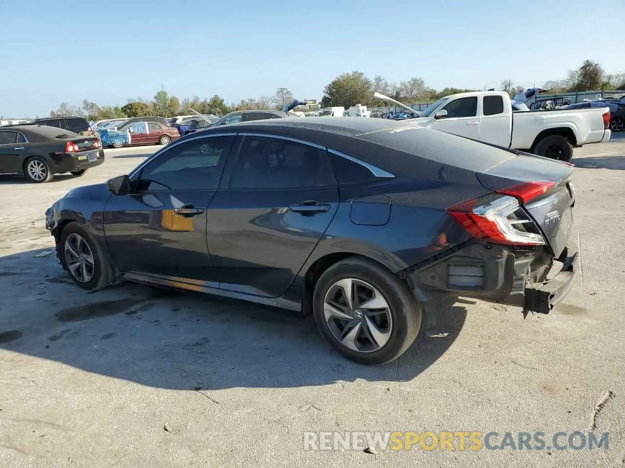 2 fotografías del automóvil dañado 19XFC2F62KE015070 HONDA CIVIC 2019