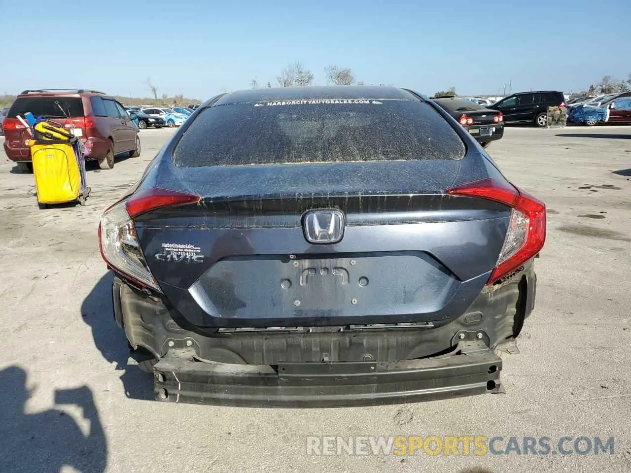 6 fotografías del automóvil dañado 19XFC2F62KE015070 HONDA CIVIC 2019