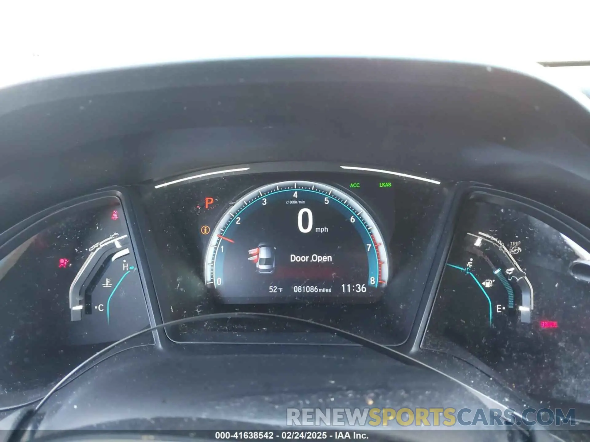 6 fotografías del automóvil dañado 19XFC2F62KE020060 HONDA CIVIC 2019