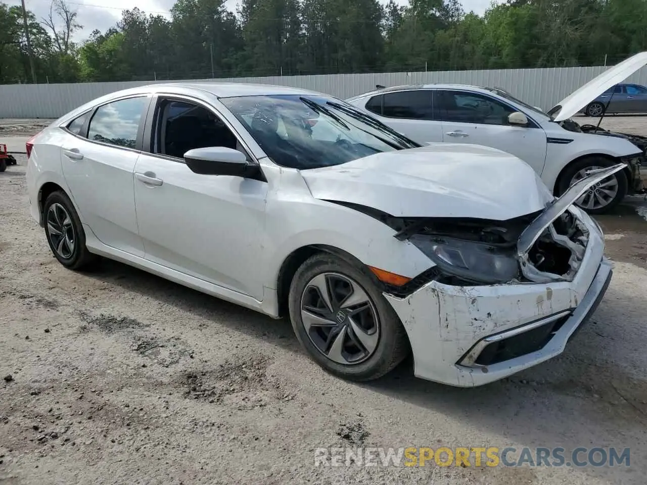 4 fotografías del automóvil dañado 19XFC2F62KE020866 HONDA CIVIC 2019