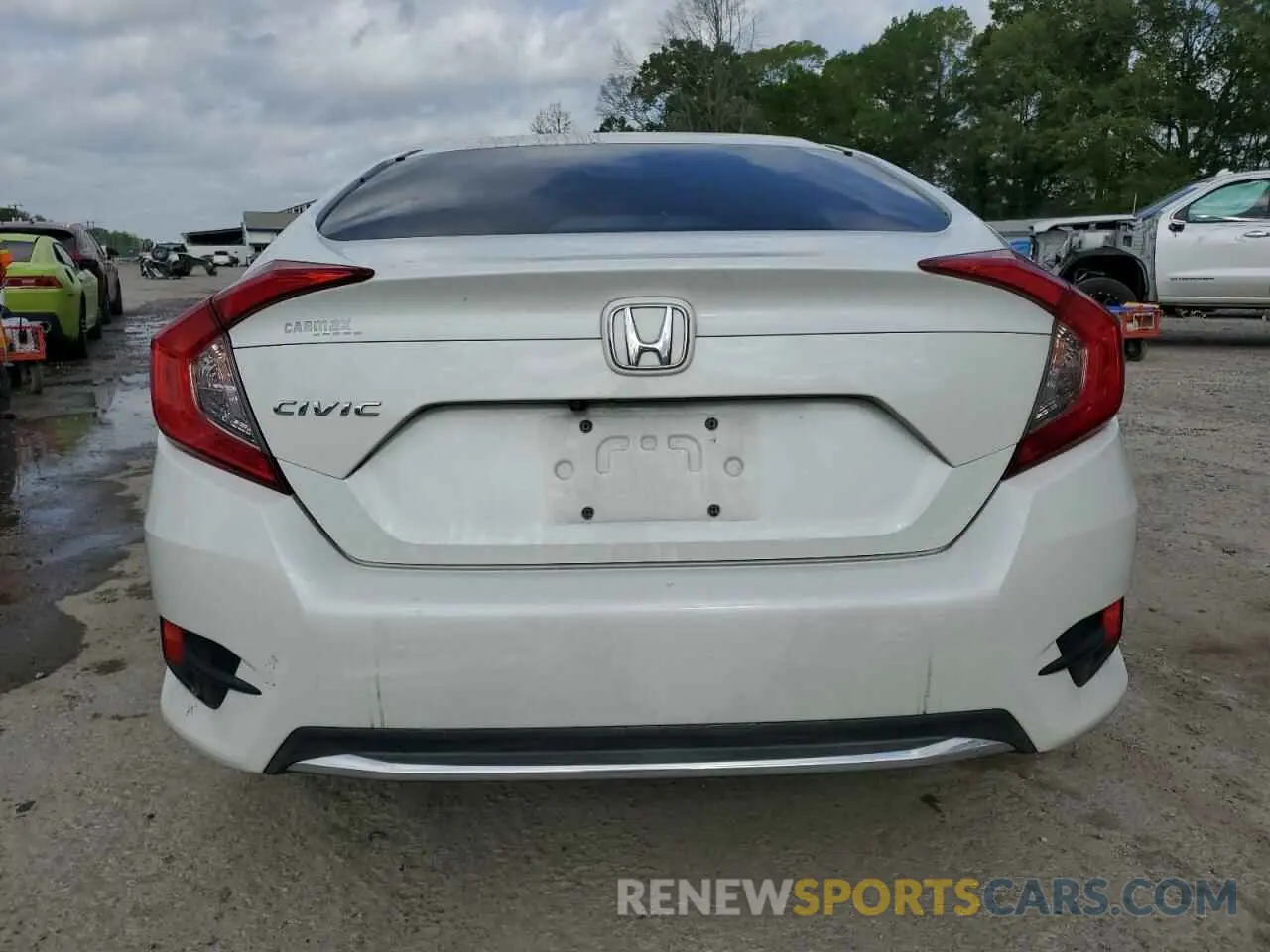 6 fotografías del automóvil dañado 19XFC2F62KE020866 HONDA CIVIC 2019