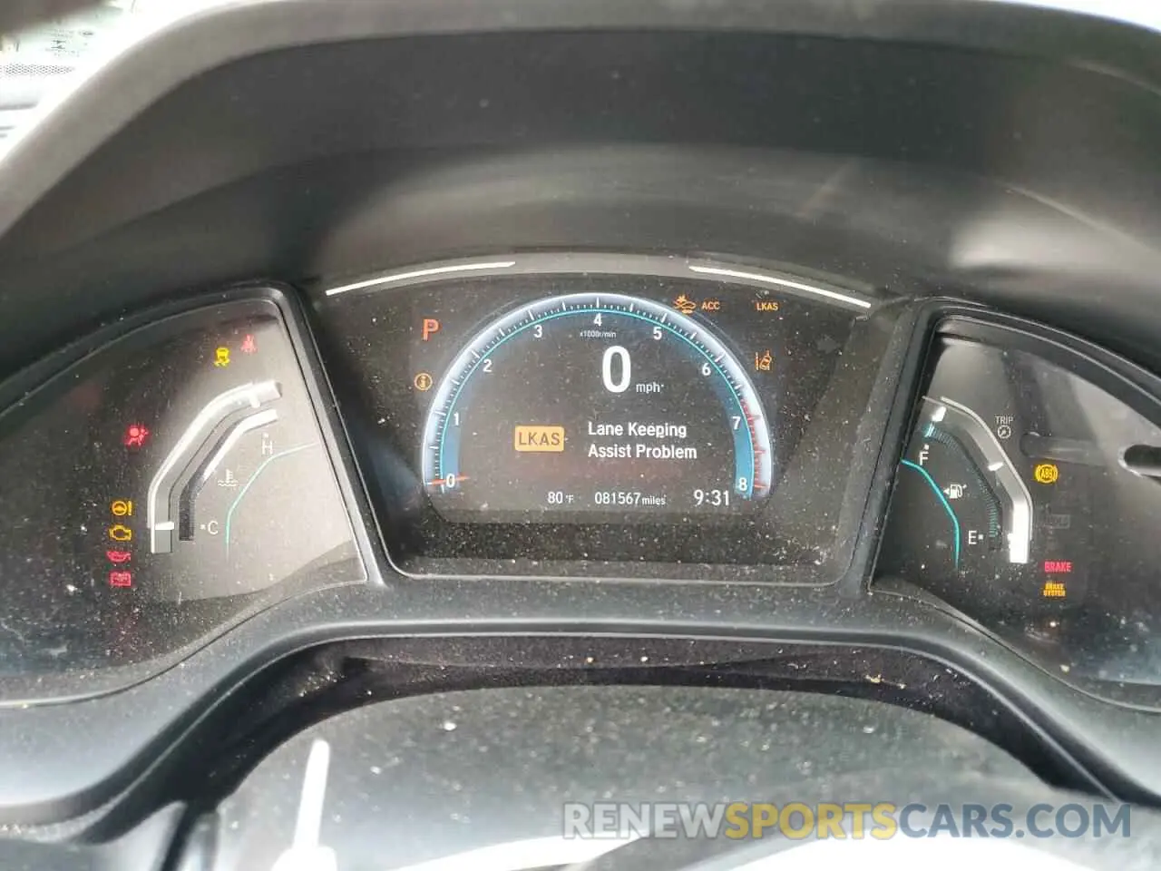 9 fotografías del automóvil dañado 19XFC2F62KE020866 HONDA CIVIC 2019