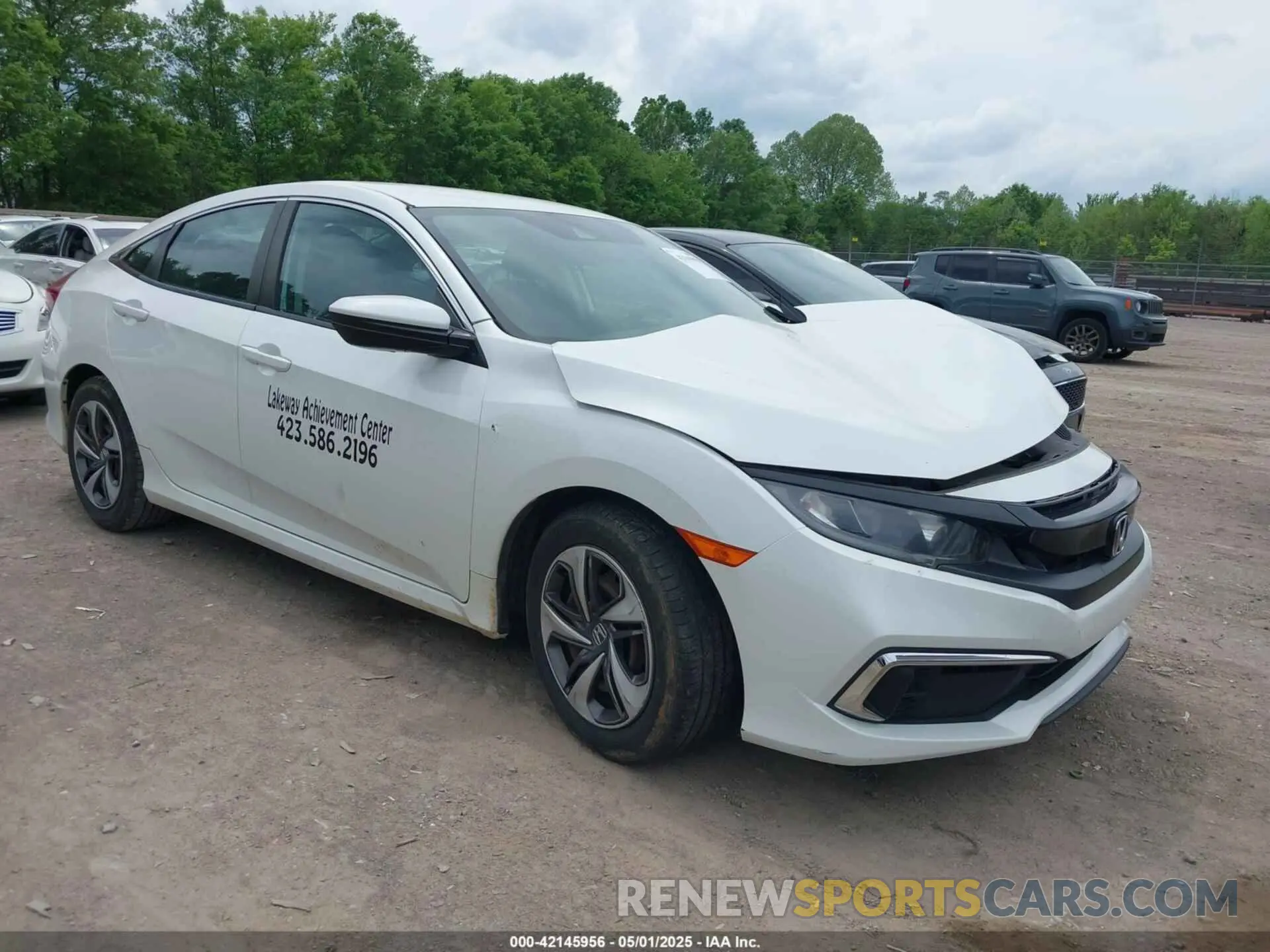 1 fotografías del automóvil dañado 19XFC2F62KE035822 HONDA CIVIC 2019