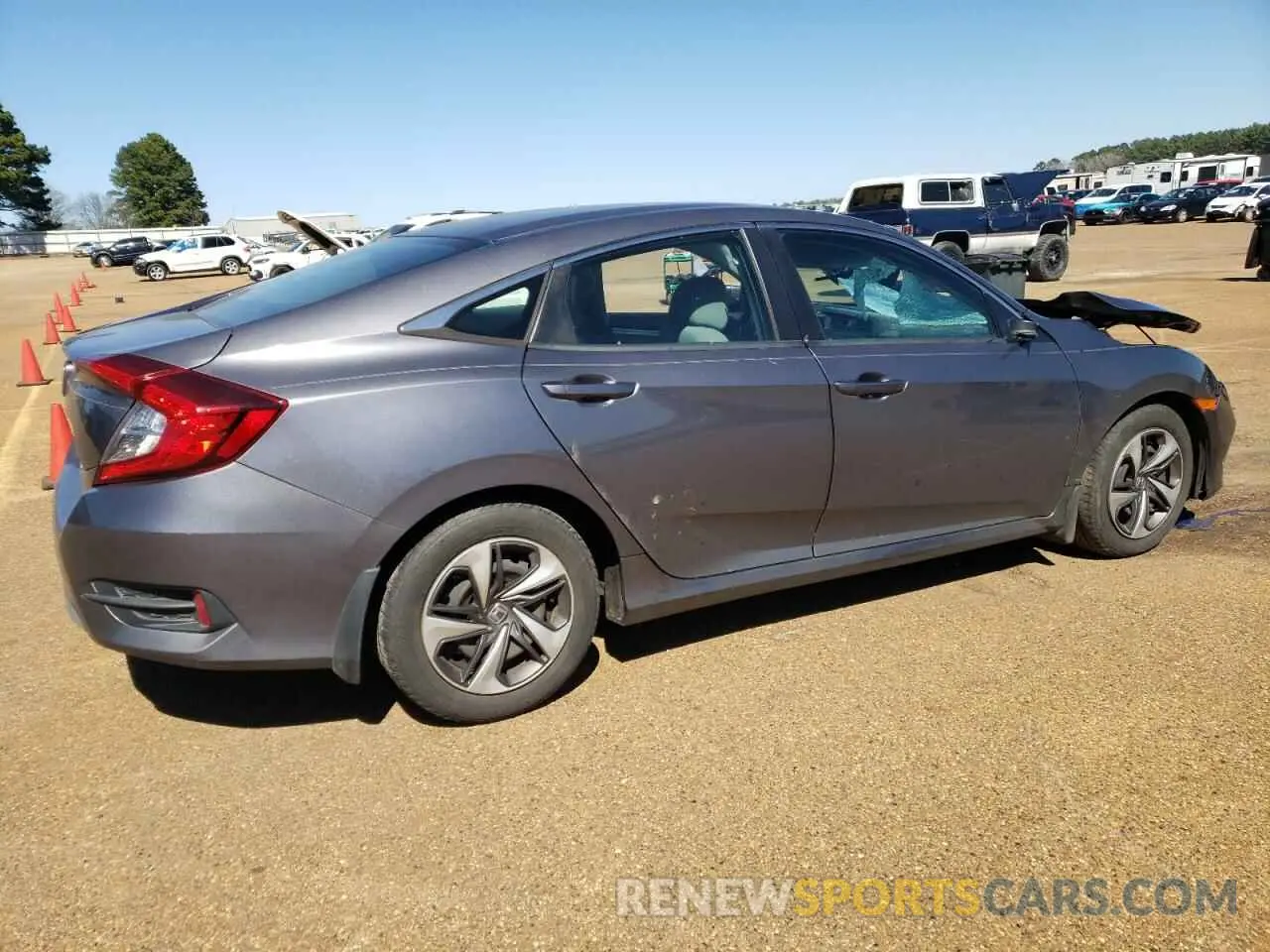 3 fotografías del automóvil dañado 19XFC2F62KE036453 HONDA CIVIC 2019
