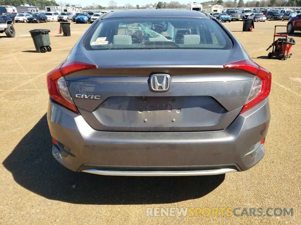 6 fotografías del automóvil dañado 19XFC2F62KE036453 HONDA CIVIC 2019