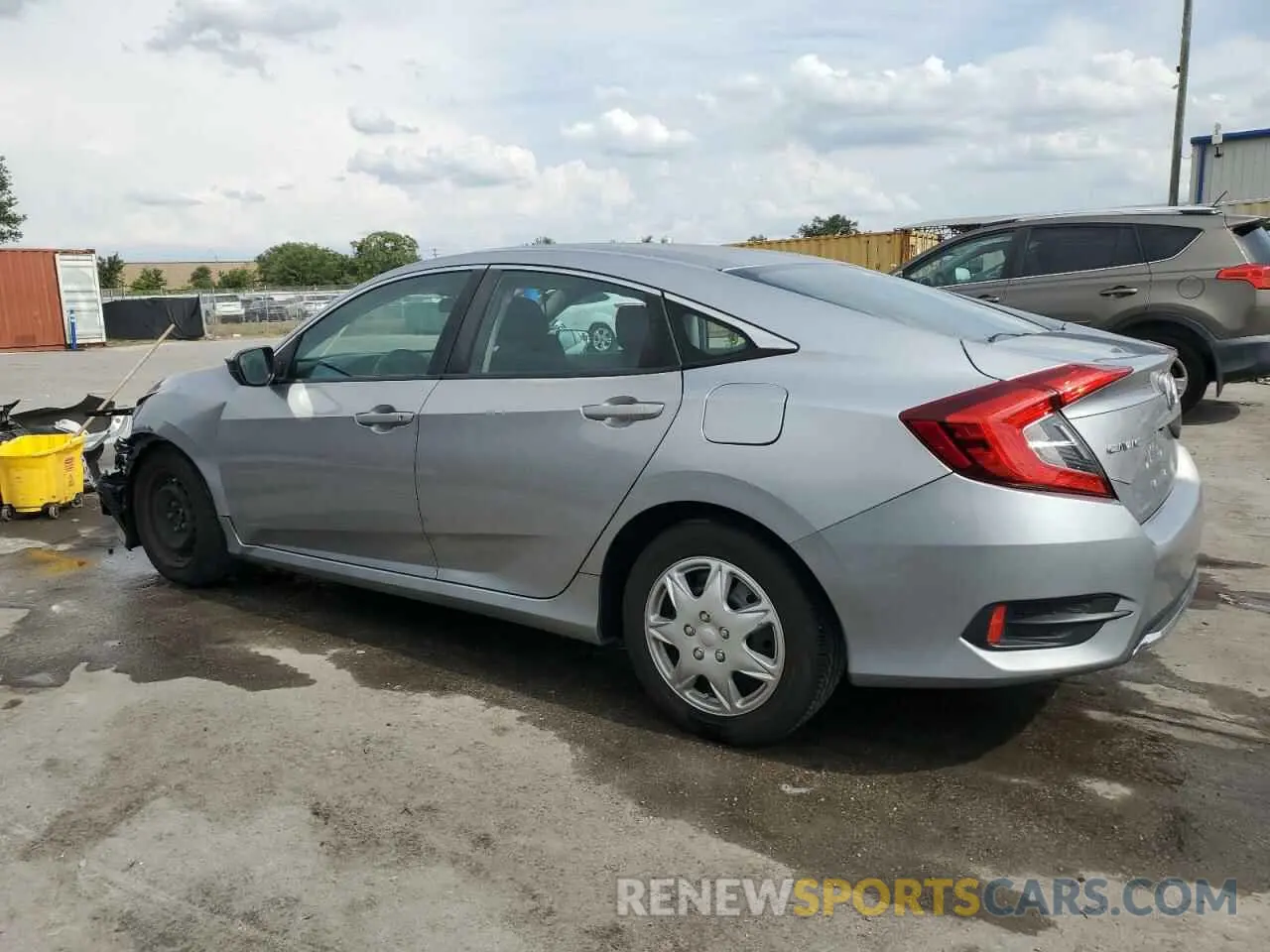 2 fotografías del automóvil dañado 19XFC2F62KE042446 HONDA CIVIC 2019