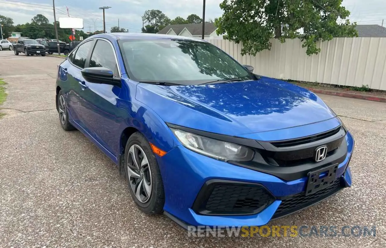 1 fotografías del automóvil dañado 19XFC2F62KE045251 HONDA CIVIC 2019