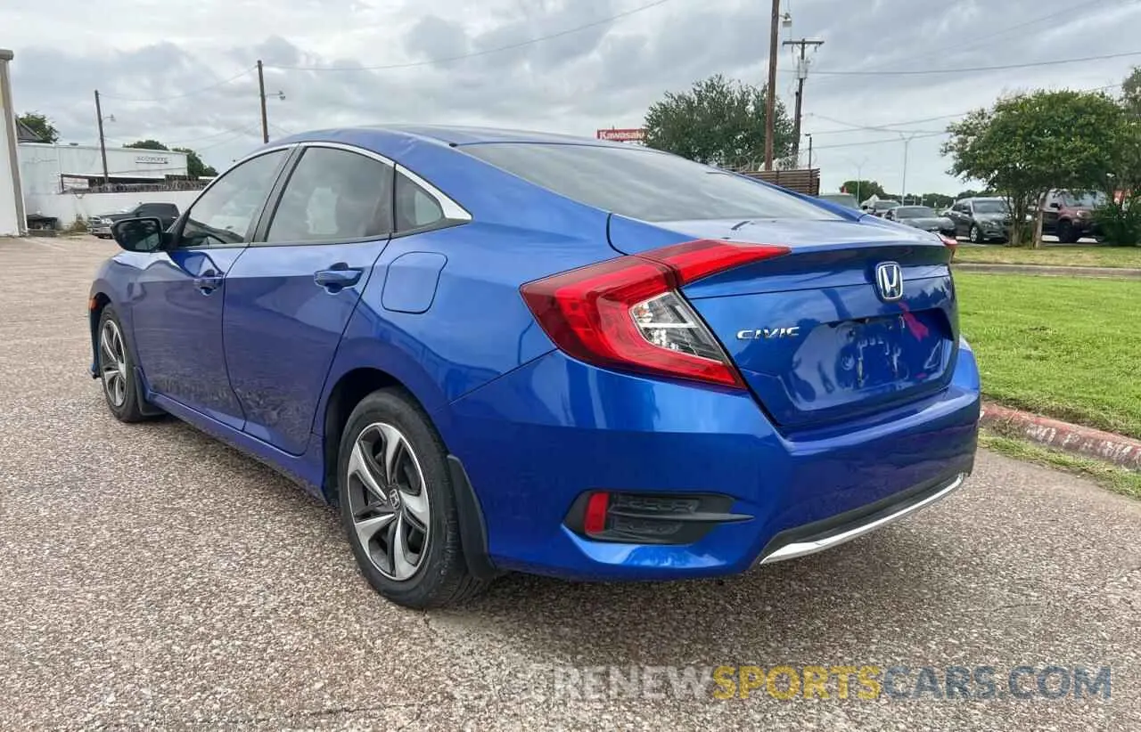 3 fotografías del automóvil dañado 19XFC2F62KE045251 HONDA CIVIC 2019