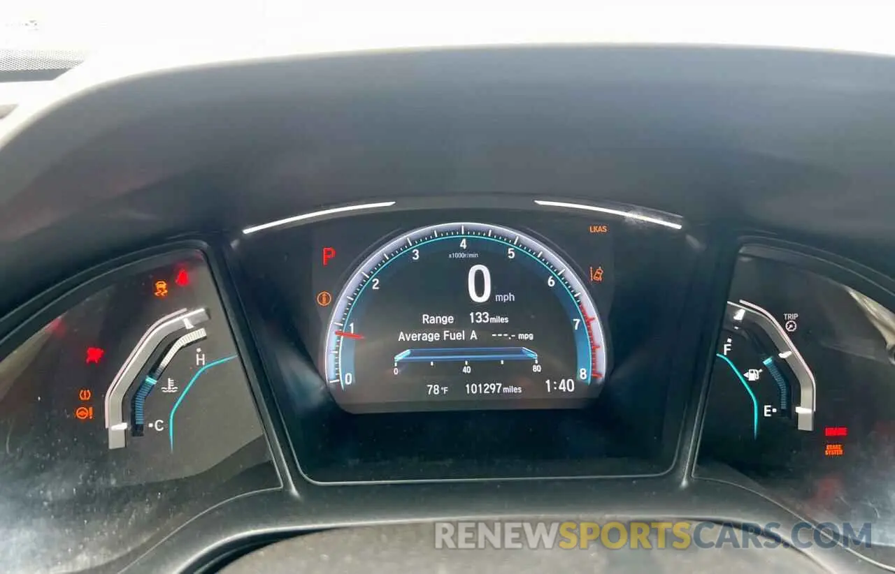 8 fotografías del automóvil dañado 19XFC2F62KE045251 HONDA CIVIC 2019