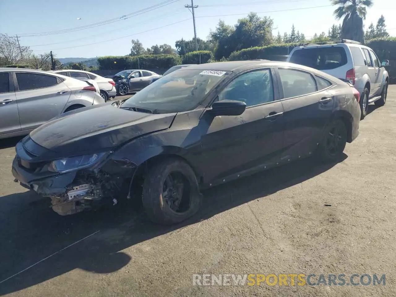 1 fotografías del automóvil dañado 19XFC2F62KE202065 HONDA CIVIC 2019