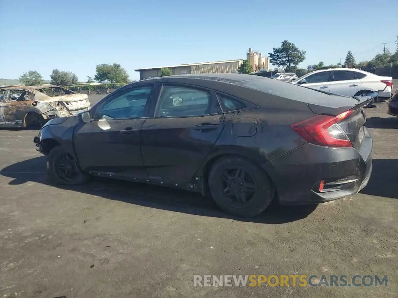 2 fotografías del automóvil dañado 19XFC2F62KE202065 HONDA CIVIC 2019