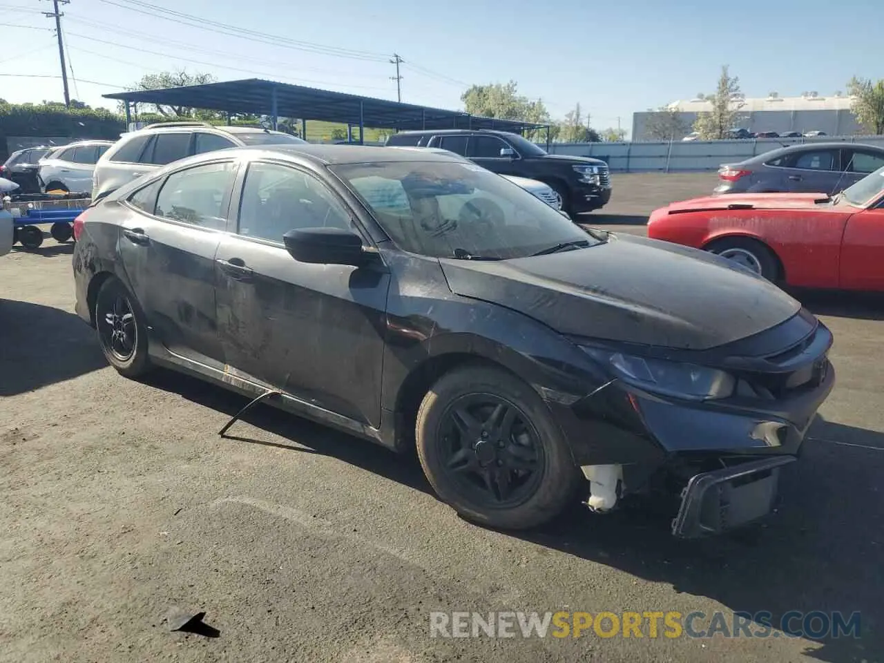 4 fotografías del automóvil dañado 19XFC2F62KE202065 HONDA CIVIC 2019