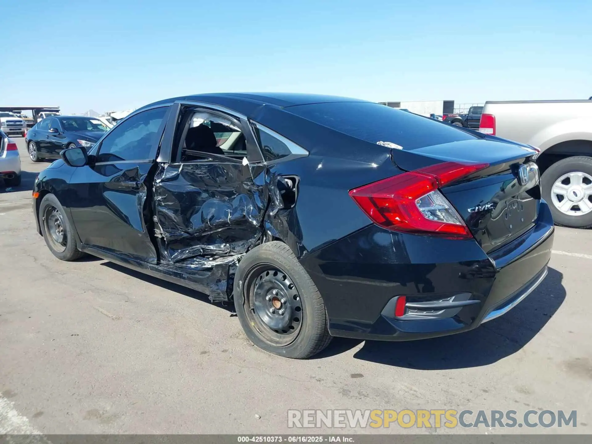 3 fotografías del automóvil dañado 19XFC2F62KE202213 HONDA CIVIC 2019