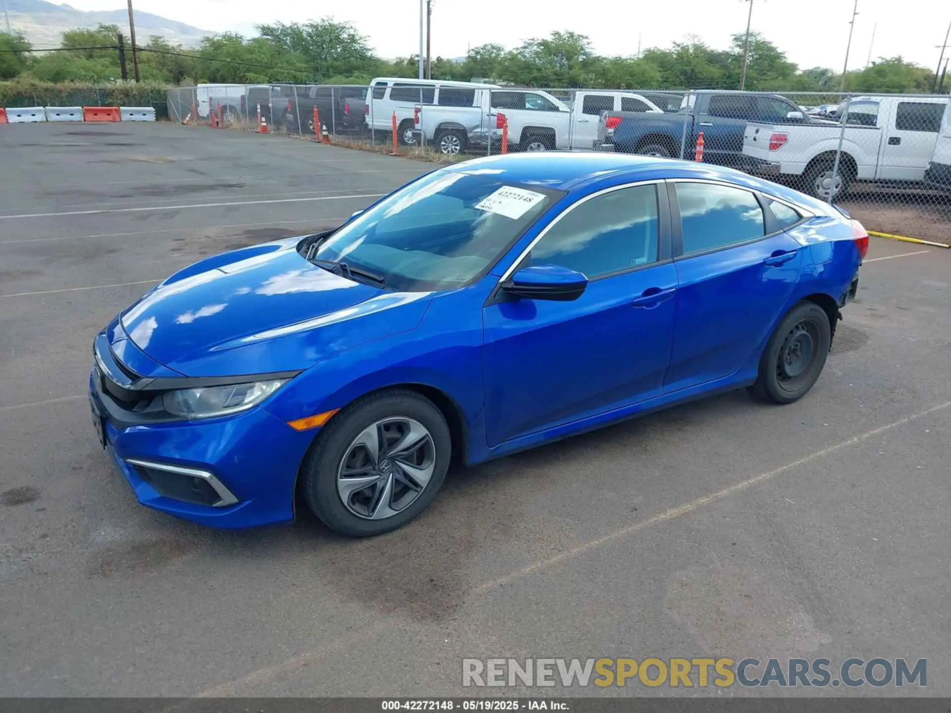 2 fotografías del automóvil dañado 19XFC2F63KE035117 HONDA CIVIC 2019