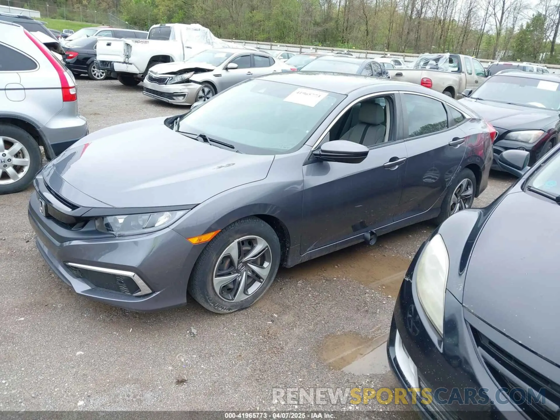 2 fotografías del automóvil dañado 19XFC2F63KE041449 HONDA CIVIC 2019