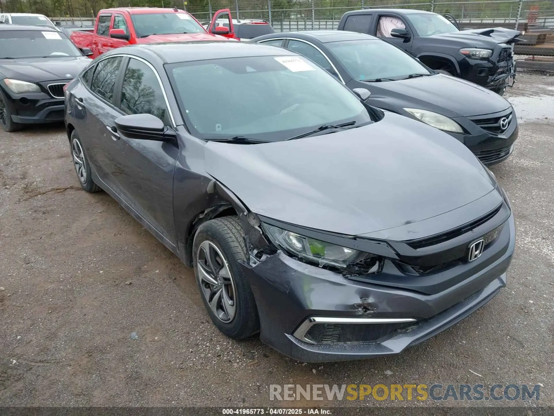 6 fotografías del automóvil dañado 19XFC2F63KE041449 HONDA CIVIC 2019