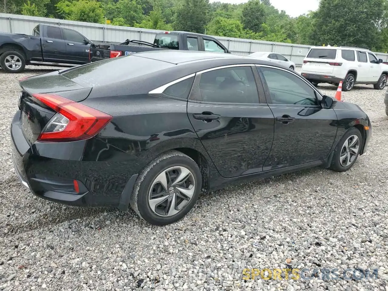3 fotografías del automóvil dañado 19XFC2F64KE026197 HONDA CIVIC 2019