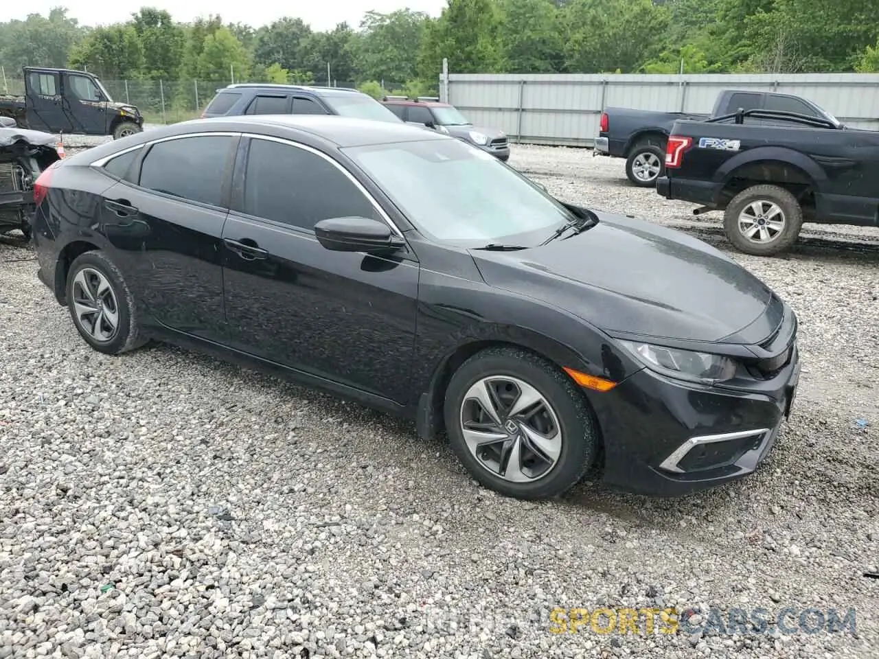 4 fotografías del automóvil dañado 19XFC2F64KE026197 HONDA CIVIC 2019