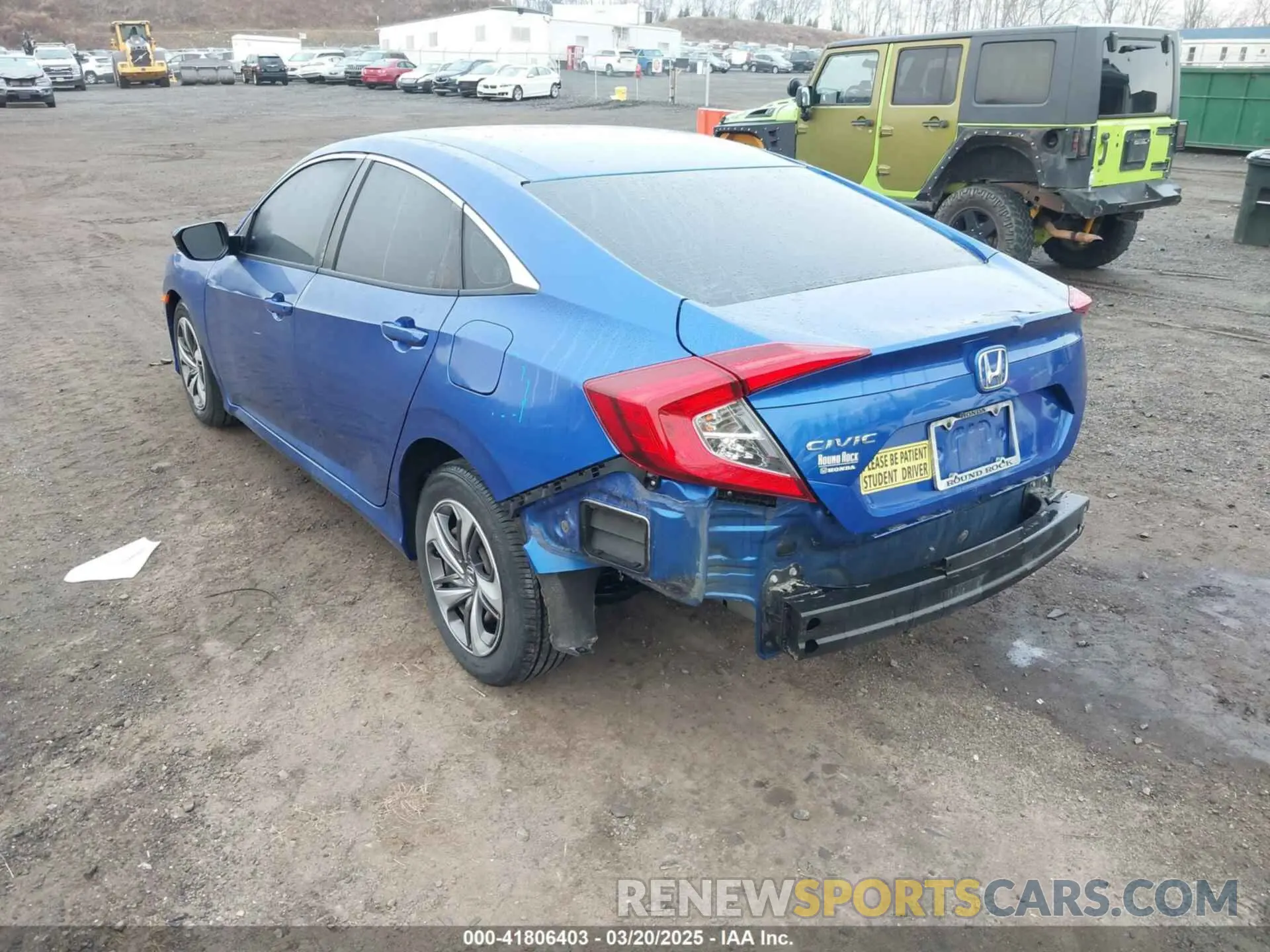 3 fotografías del automóvil dañado 19XFC2F64KE029682 HONDA CIVIC 2019