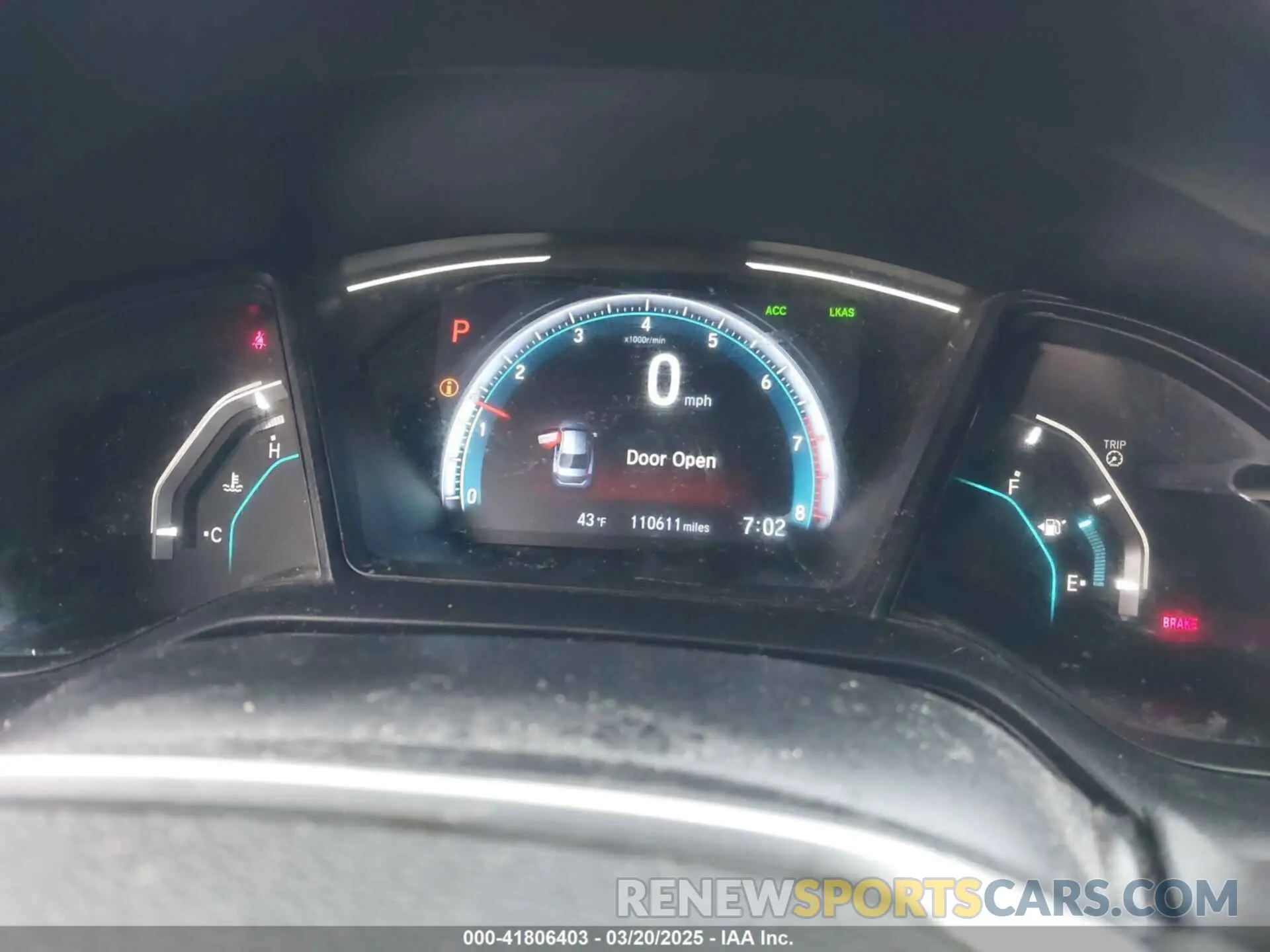7 fotografías del automóvil dañado 19XFC2F64KE029682 HONDA CIVIC 2019