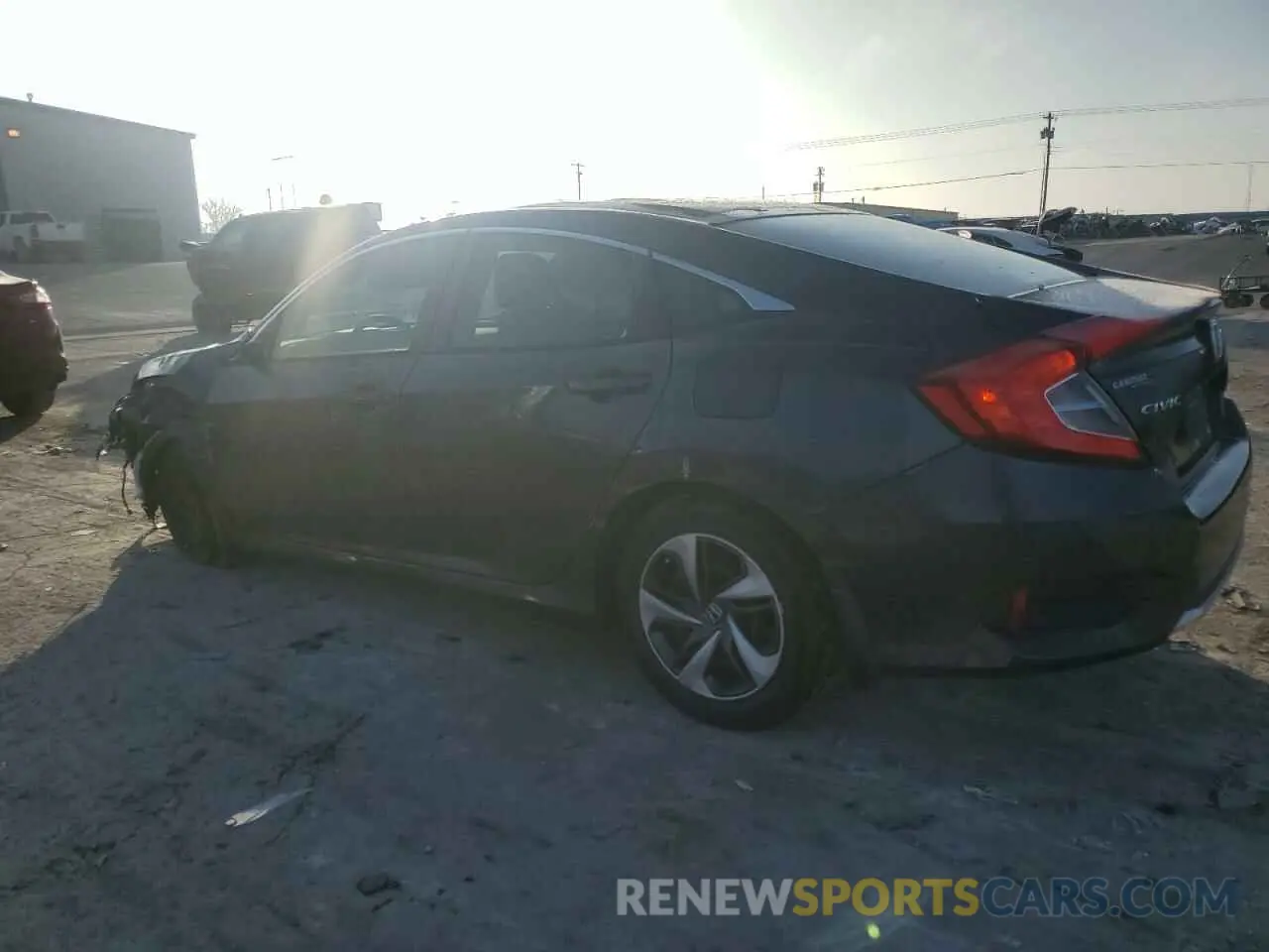 2 fotografías del automóvil dañado 19XFC2F64KE041380 HONDA CIVIC 2019