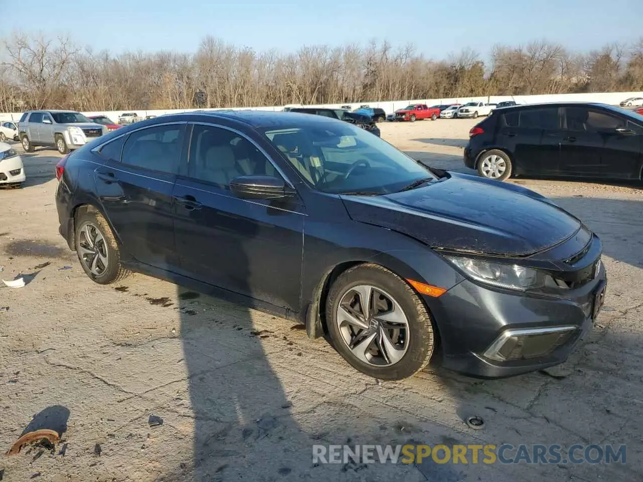 4 fotografías del automóvil dañado 19XFC2F64KE041380 HONDA CIVIC 2019