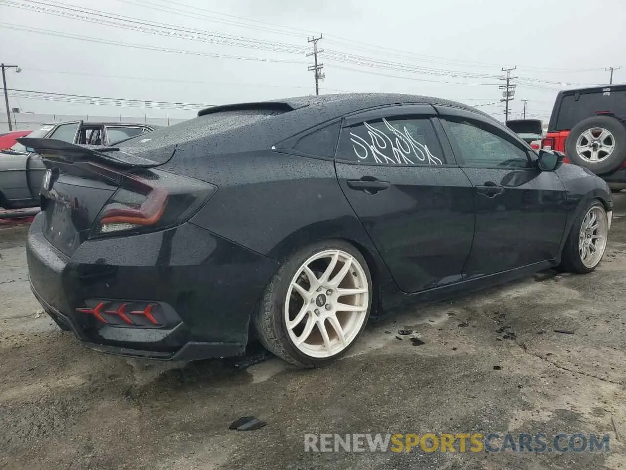 3 fotografías del automóvil dañado 19XFC2F64KE200625 HONDA CIVIC 2019