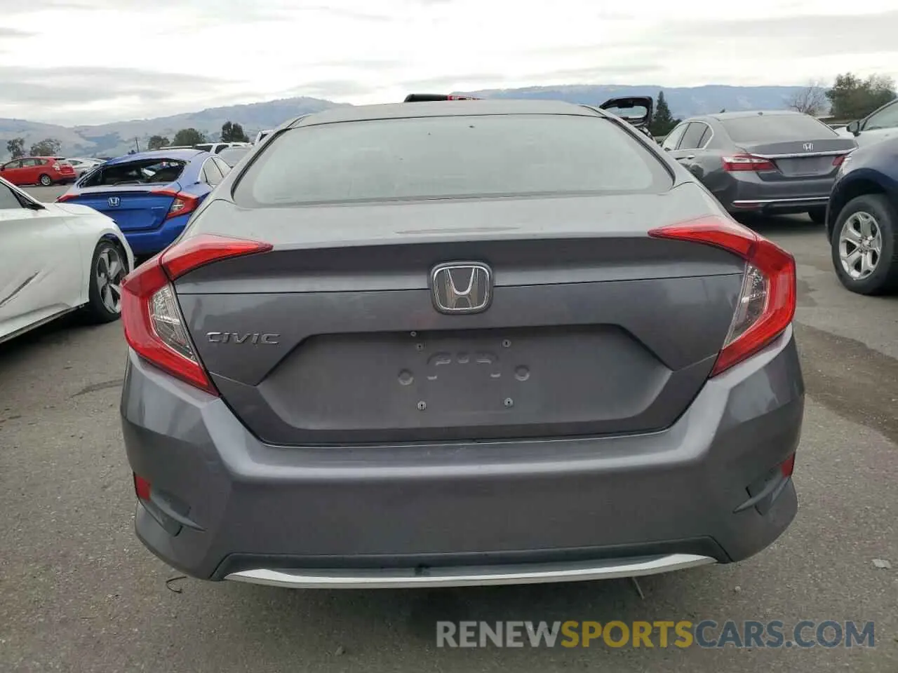 6 fotografías del automóvil dañado 19XFC2F64KE206831 HONDA CIVIC 2019