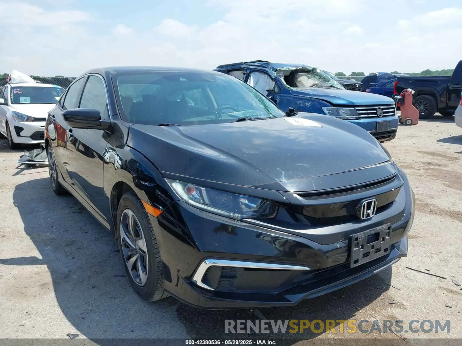 1 fotografías del automóvil dañado 19XFC2F65KE000658 HONDA CIVIC 2019
